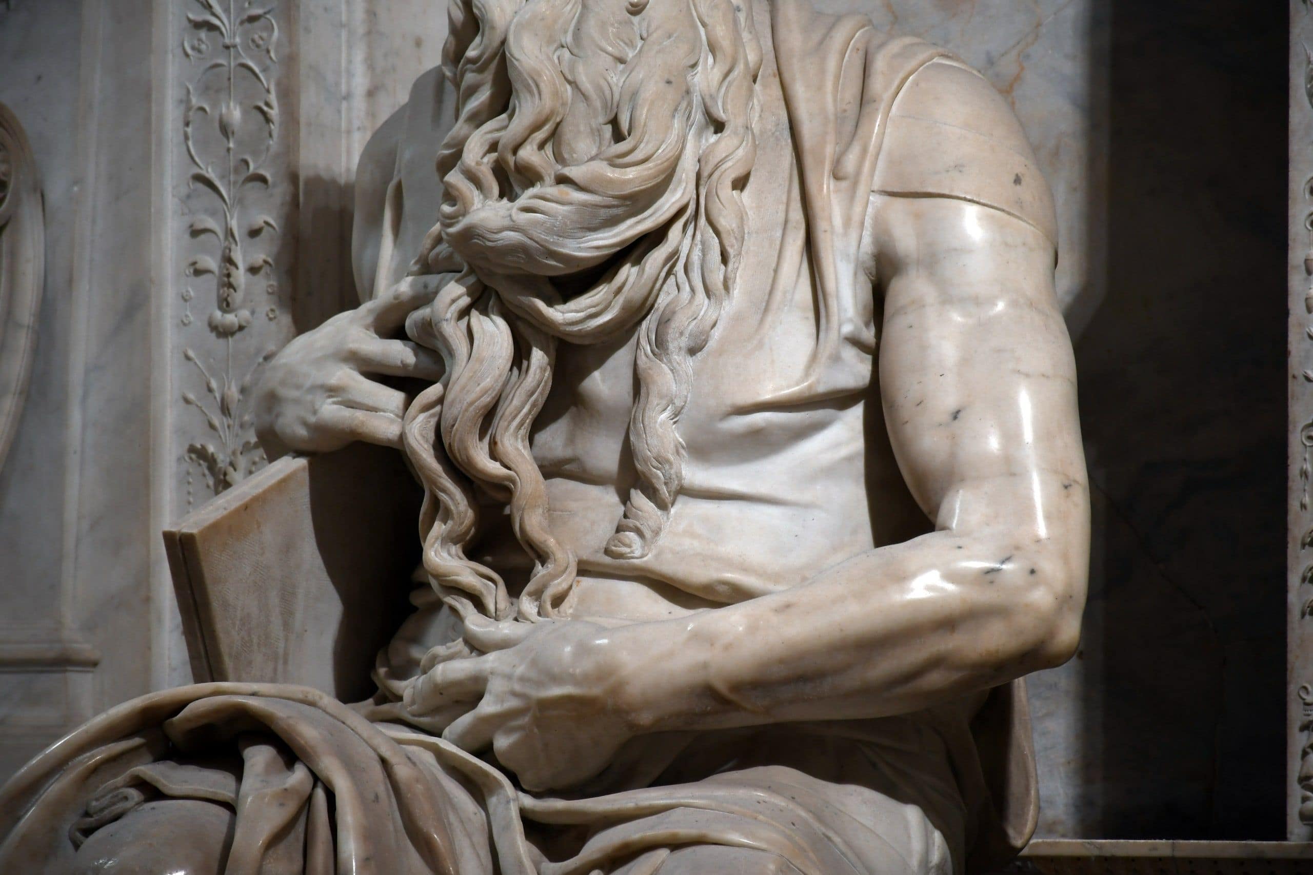 Le tombeau de Jules II et le Moïse de Michel-Ange, à San Pietro in Vincoli.