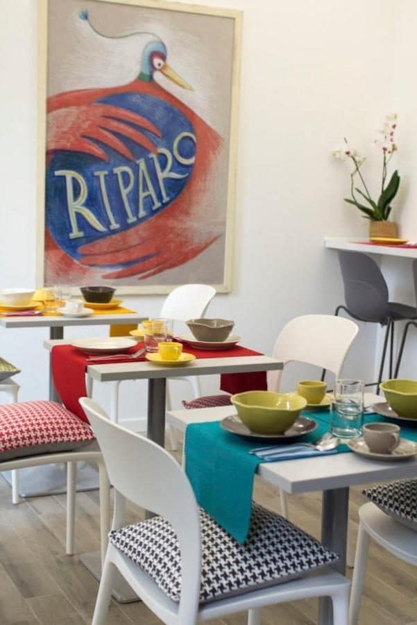 La salle du petit-déjeuner. © Il B&B della Mamma