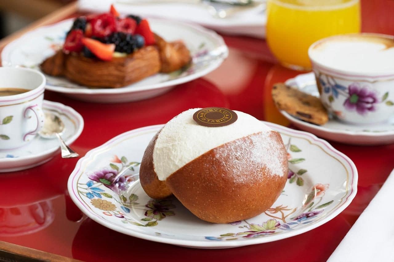 Le petit-déjeuner signature. © Bvlgari Hotel Roma