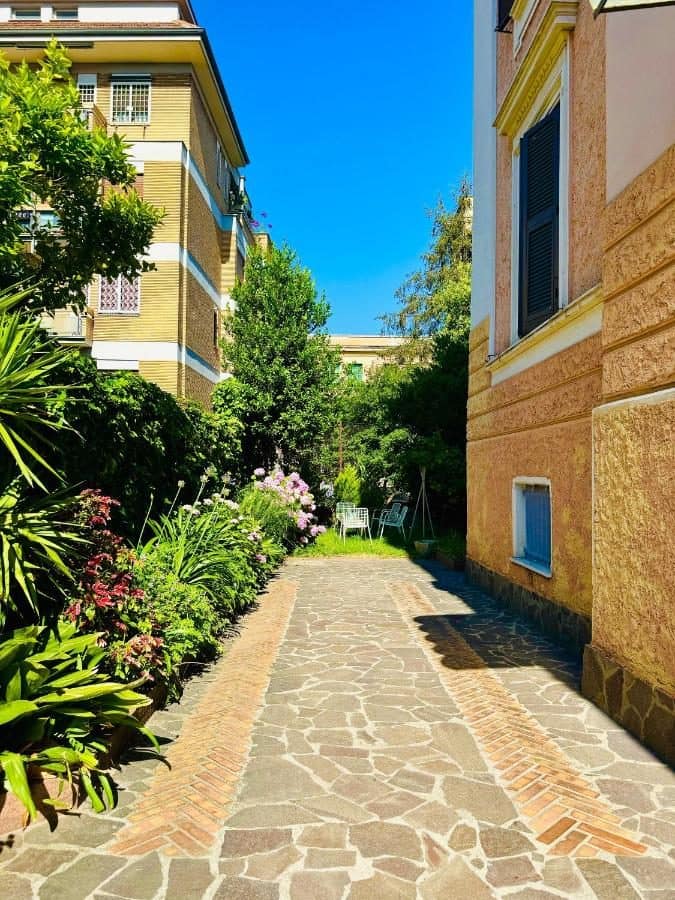 L'allée plantée de la cité-jardin. © La Casetta di San Giovanni 1924