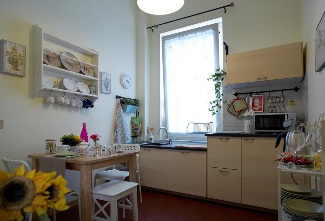 Le coin cuisine. © Gianicolo Penny's Garden