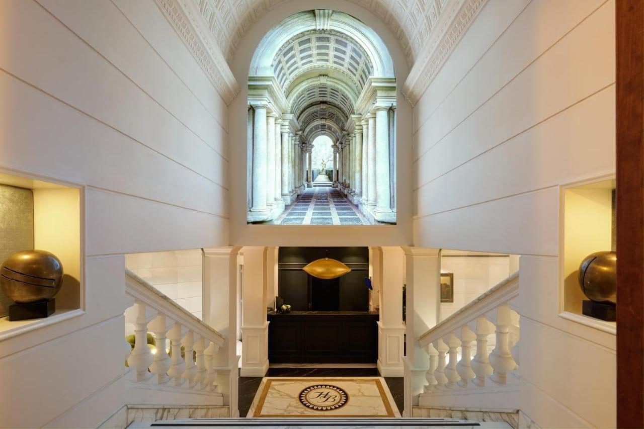 L'escalier et son atrium. © Hotel Barberini