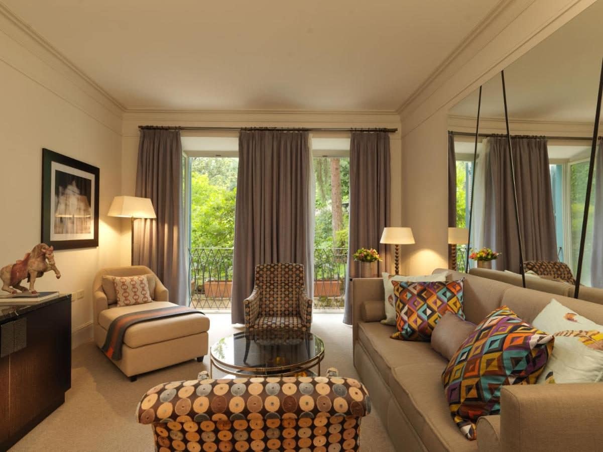 Une chambre ouverte sur le jardin. © Hotel de Russie
