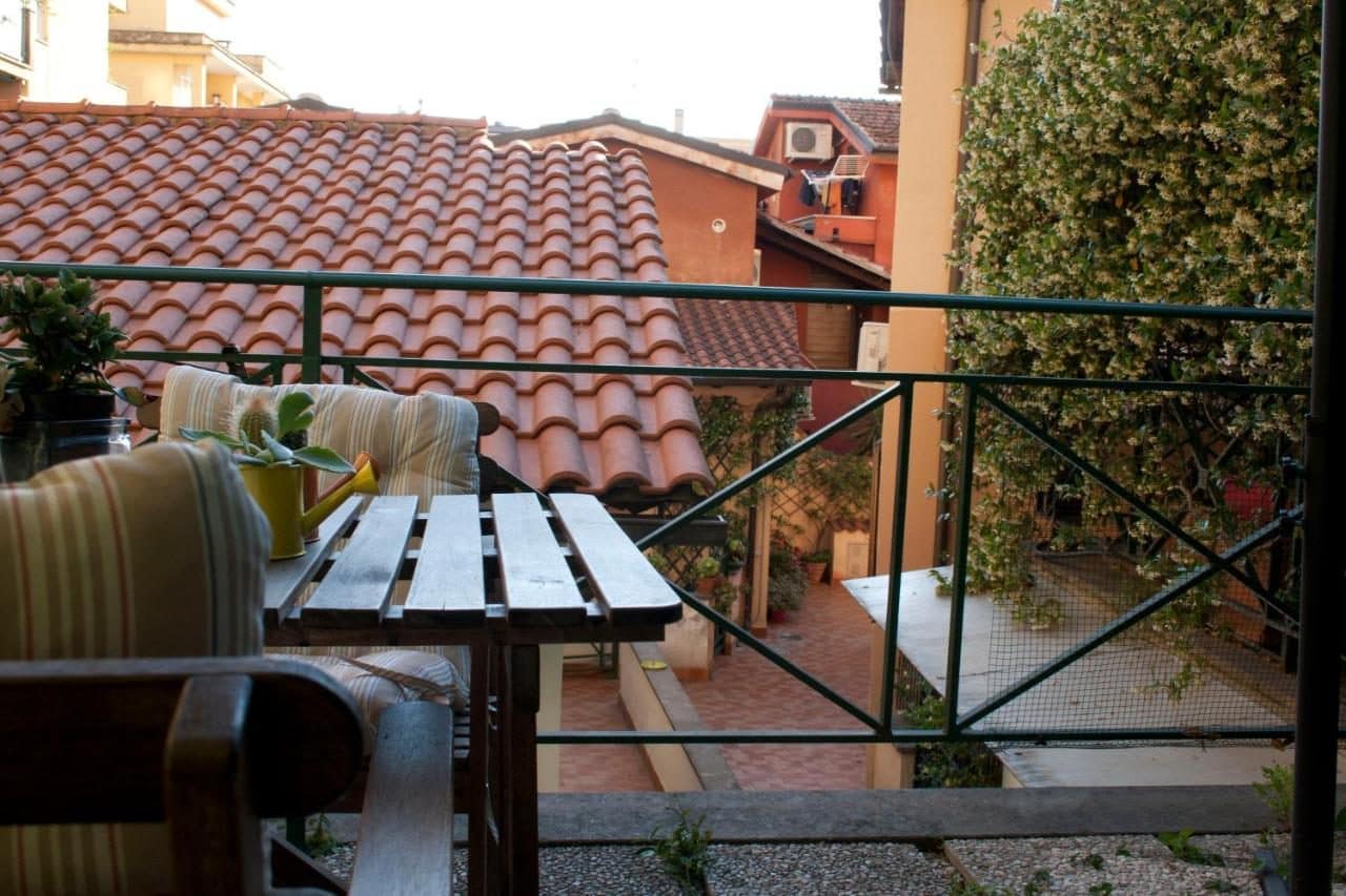 La terrasse, sur les toits. © Le Scalette