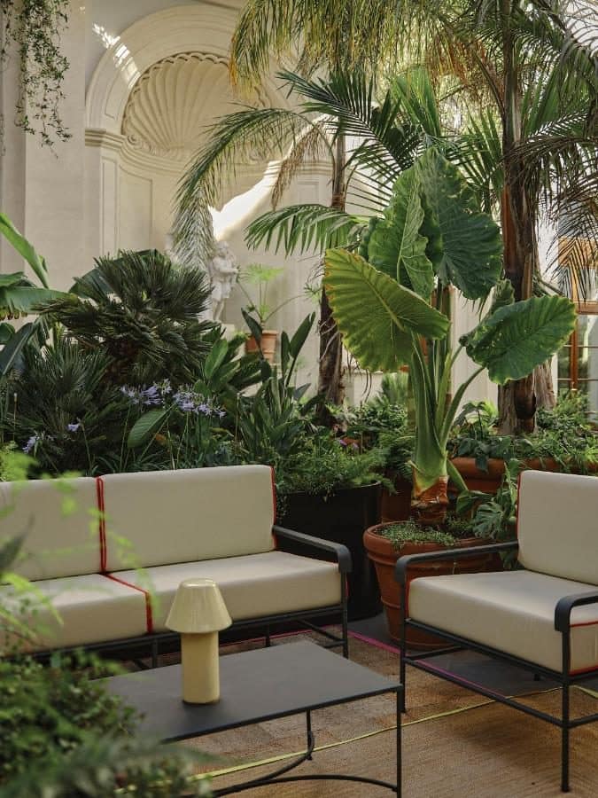 Le jardin planté, au cœur du palais. © Palazzo Talìa
