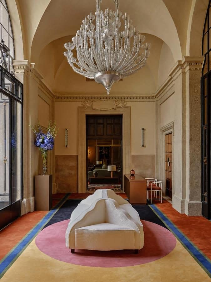 Le grand salon sous voûtes peintes. © Palazzo Talìa