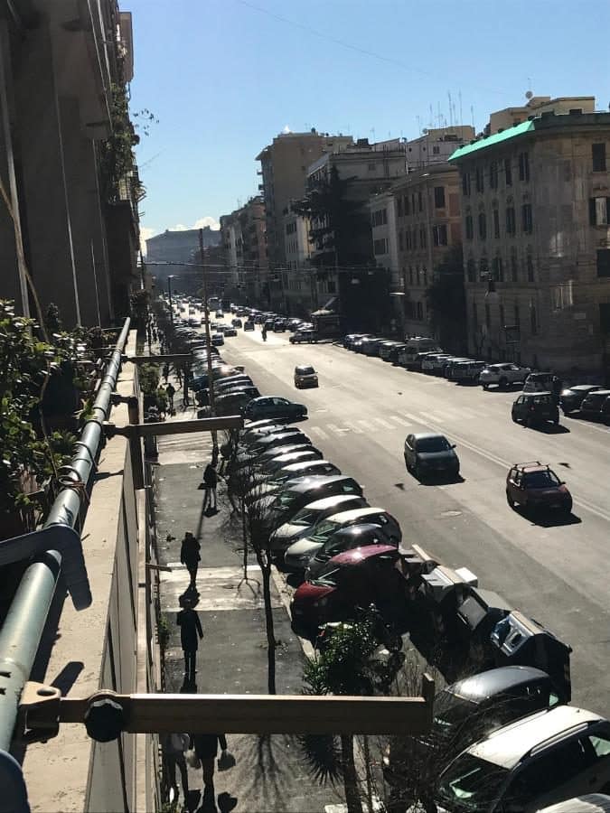 La vue sur la rue, dans Prati. © pardis dormitory