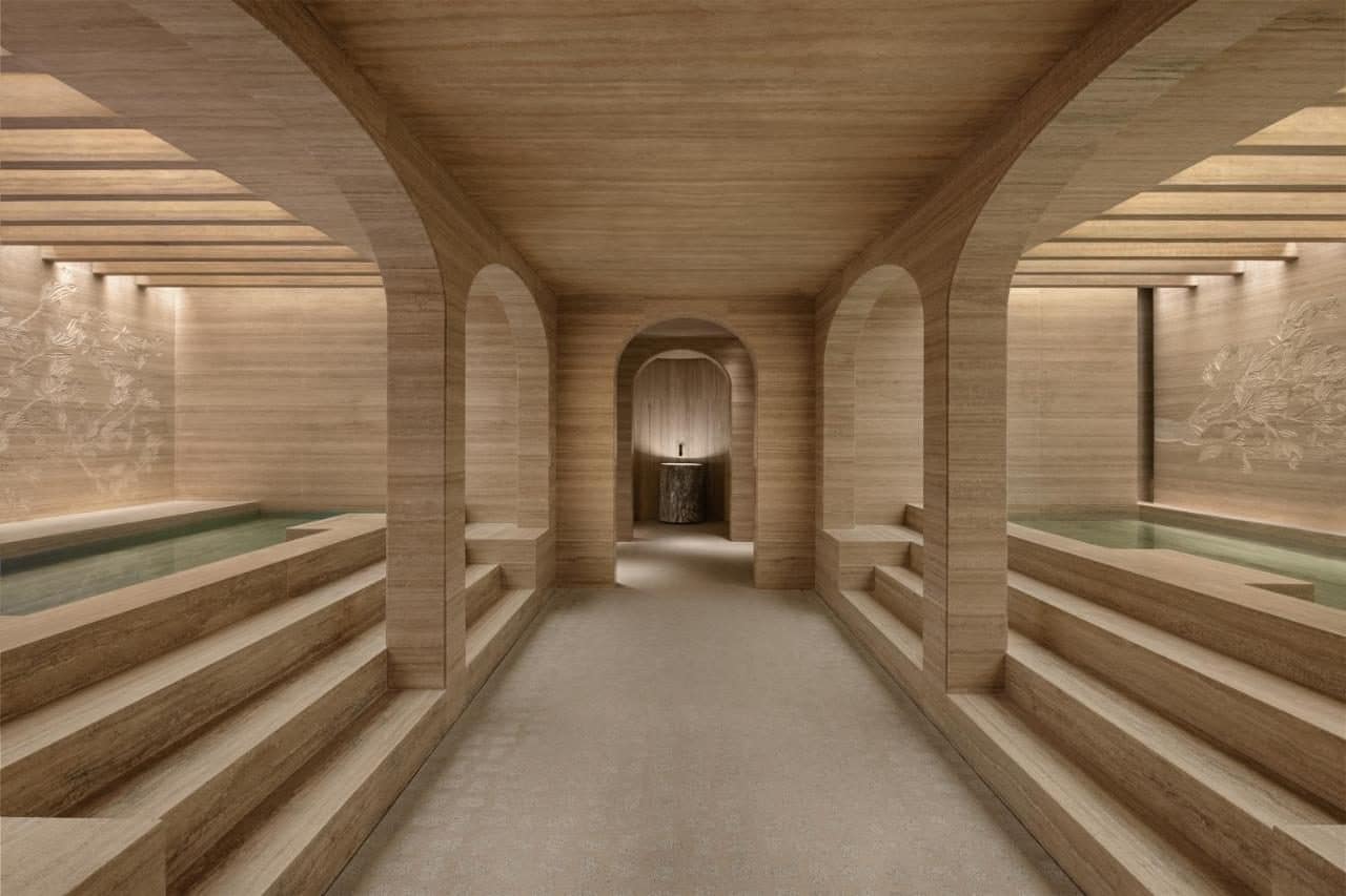 Le spa, inspiré des thermes romains. © Six Senses Rome
