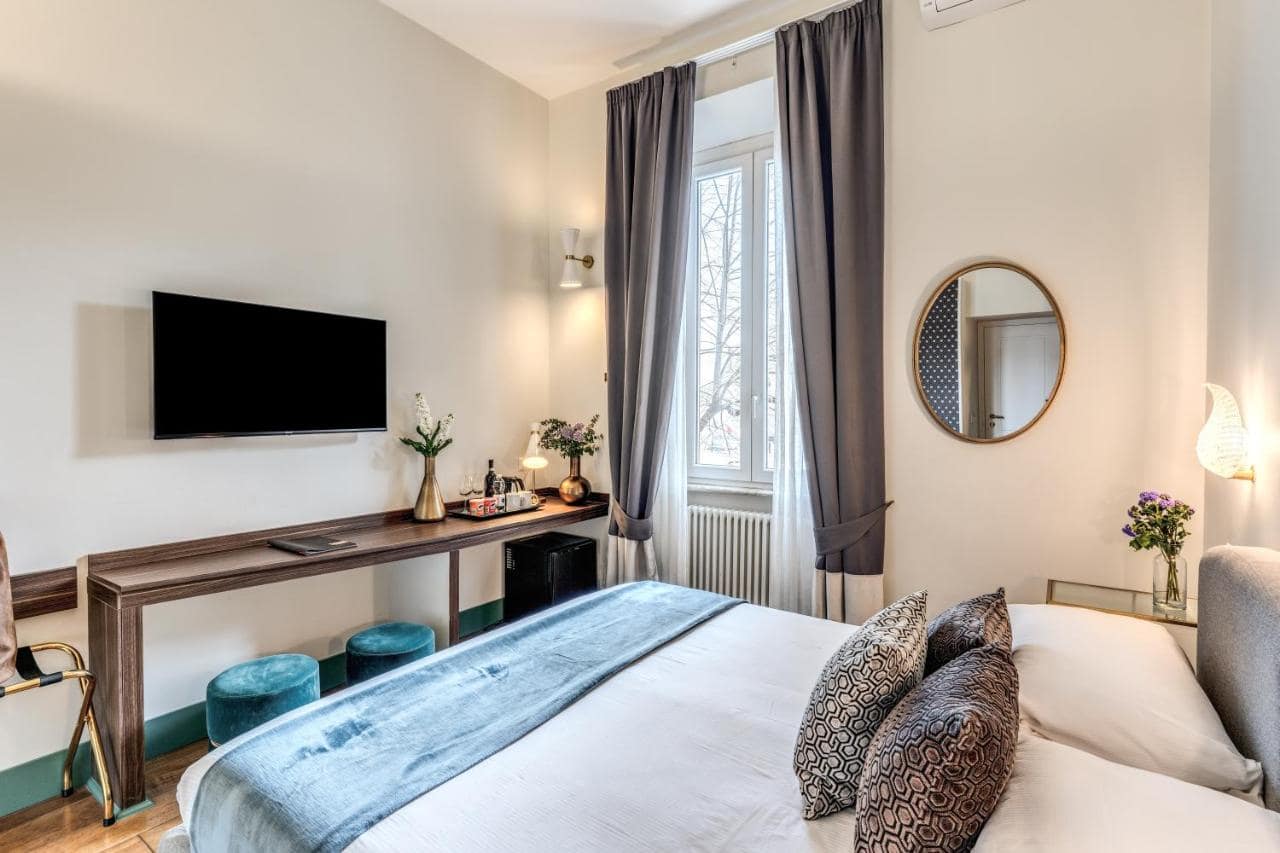 Une chambre sur le lungotevere. © Tree Charme Trilussa